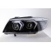 BMW E90 05-12 Black Projector Headlamp w Crystal Bar V3 ( G20 LCI Style )